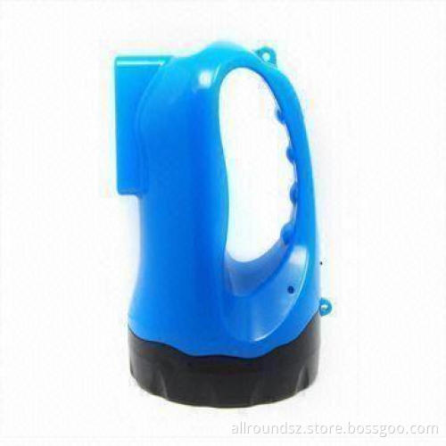 LED Rechargeable Flashlight with 4 Bulbs and 1,000mAh Battery Capacity, Various Colors are Available